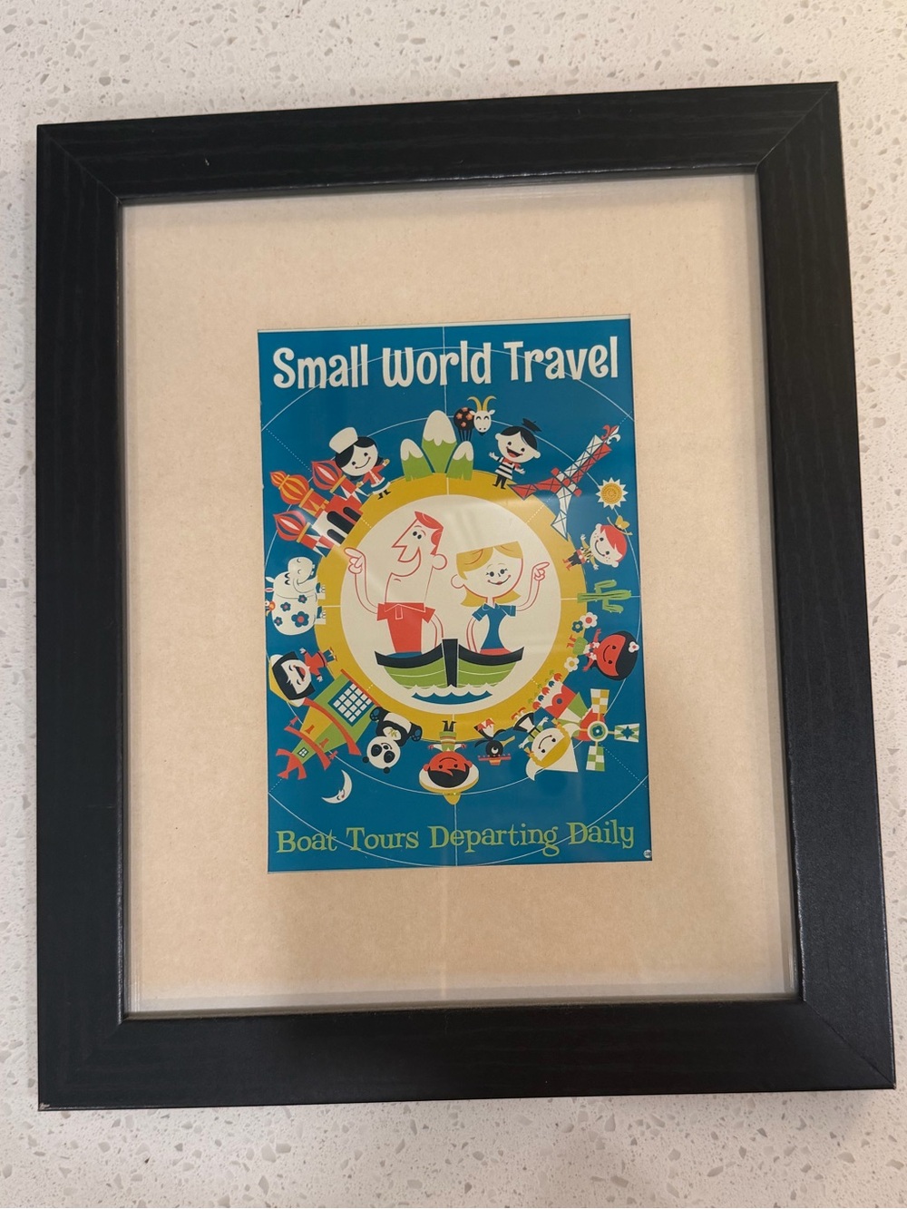 Disney Small World Travel Framed Art Print